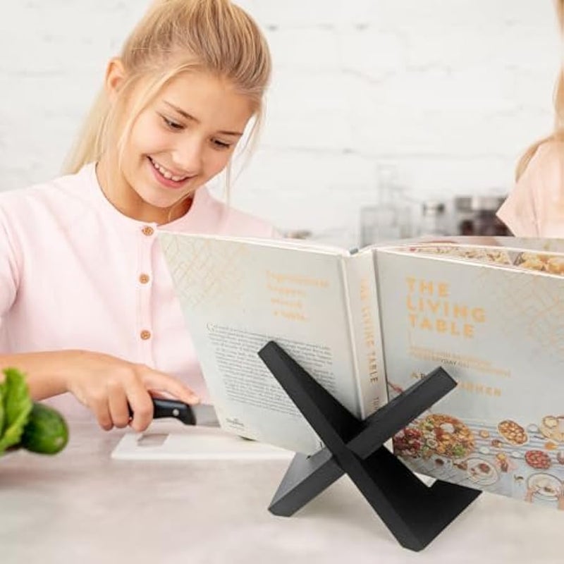 masteymoh Retro Record Stand Pack of 2, Retro Record Holder for Hallway Decoration, Wooden Record Stand, Country Rustic Plate Stand for Display, Farmhouse Style Plate Display Stand (2 in Black) - Image 5